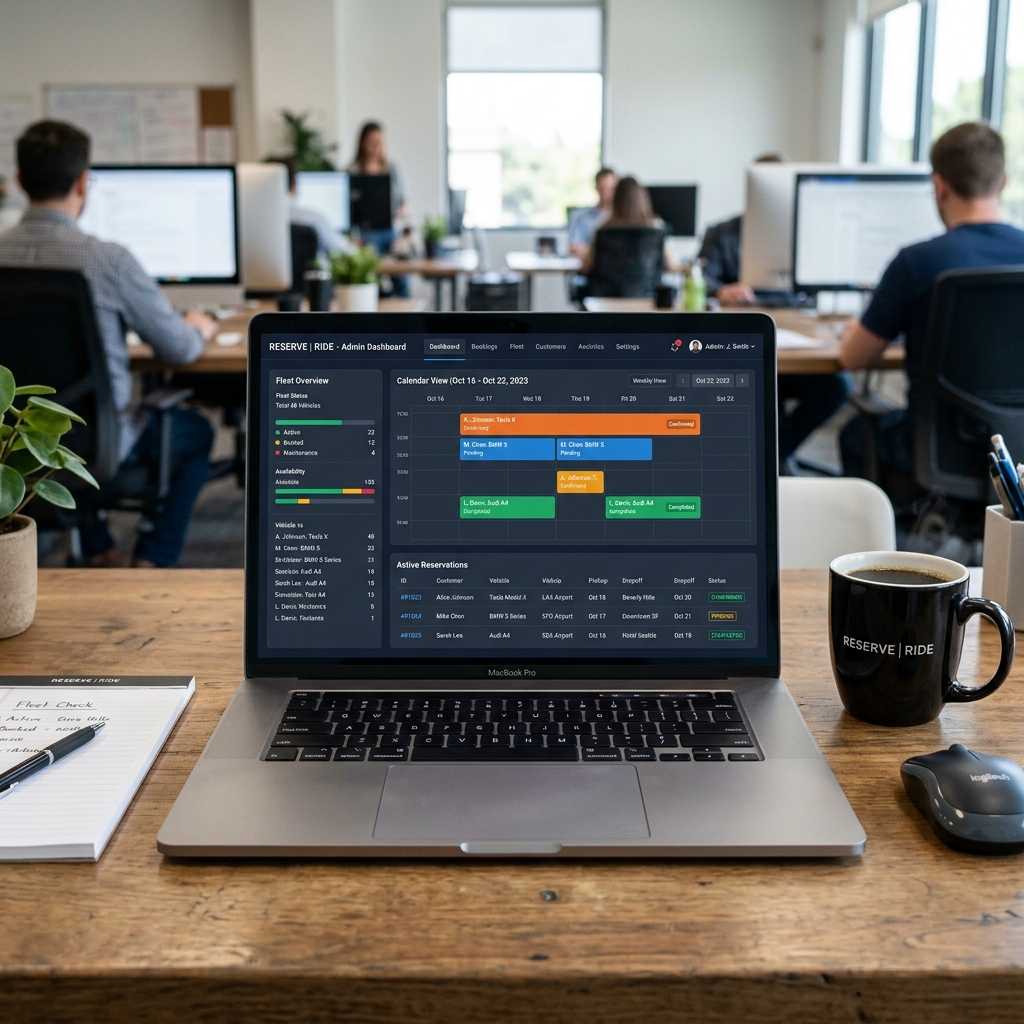 Reservation management backend dashboard